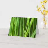 草の葉 カード (黄色い花)