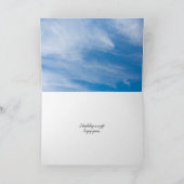 草の誕生日のチューリップとデイジー カード (内部)