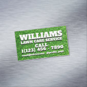 草の質感のはっきりした文字 マグネット名刺 (インサイチュ)