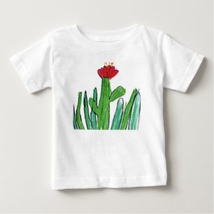 草の赤い花 ベビーTシャツ
