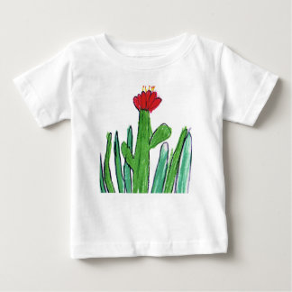 草の赤い花 ベビーTシャツ