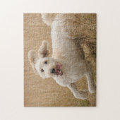 草の走間を通る ジグソーパズル (縦)