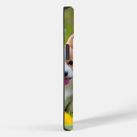 草の遊中のコルギー Case-Mate iPhoneケース (裏面 / 右)