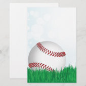 草の野球 便箋 (正面/裏面)