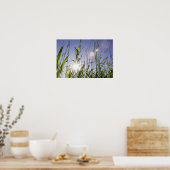 草の間を日光で照らす ポスター (キッチン)