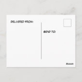 草の雲の上に立つ象 ポストカード (裏面)