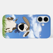 草むらの中の可愛い犬のイラスト Case-Mate iPhoneケース (裏面 (横))