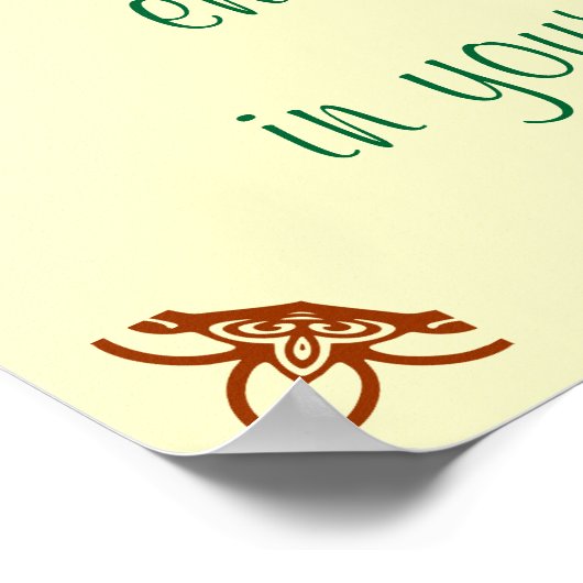 草もしは向こう側では常に緑が多い。 ポスター (角)