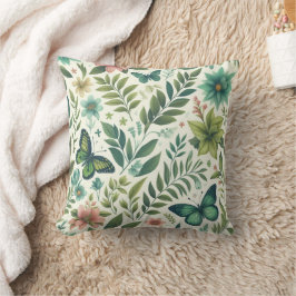 草や木が生い茂った枕 クッション