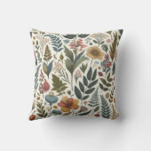 草や木が生い茂った枕 クッション (裏面)