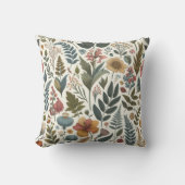 草や木が生い茂った枕 クッション (正面)