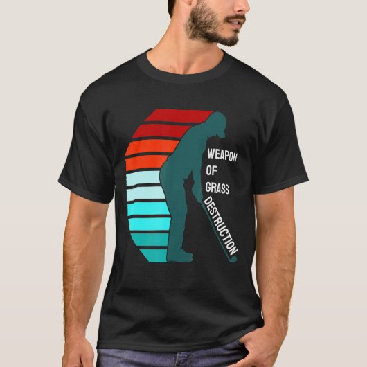 草を破壊するゴルフ服の武器 Tシャツ (正面)