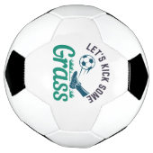 草を蹴ろう サッカーボール (回転)