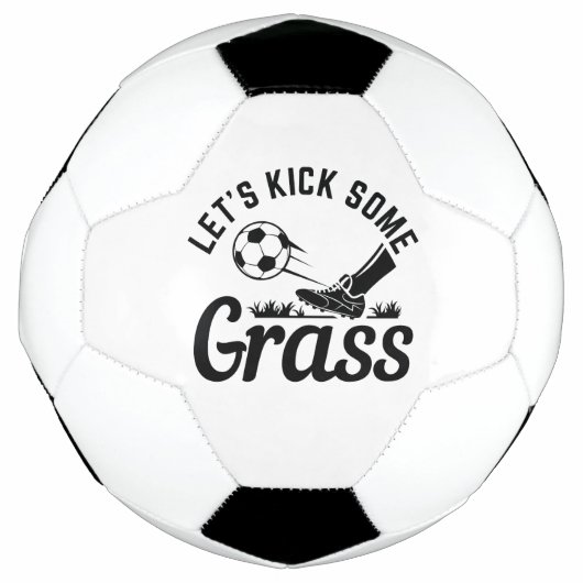 草を蹴ろう サッカーボール (正面)
