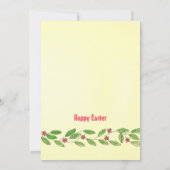 草カラフルの付いたイースターエッグホリデーカード サンキューカード (裏面)