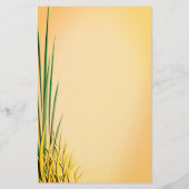 草カラフル縁ど名前をカスタムする 便箋 (裏面)