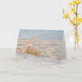 草ビーチ カード (黄色い花)