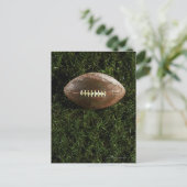 草上のアメリカンフットボール、上空からの眺め ポストカード (スタンド正面)