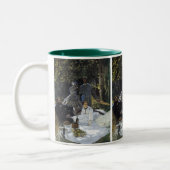 草上の昼食 ツートーンマグカップ (左)