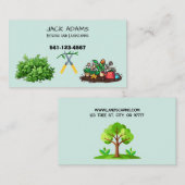 草刈りと造園の名刺 名刺 (正面/裏面)