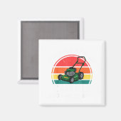 草刈り呼ばれてるよ 面白い芝刈り機 幼児 マグネット (正面/裏面)