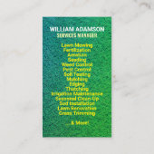 （草刈り業）芝生気に及び造園 | モーア 名刺 (裏面)