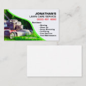 草刈り清掃草の芝生除気に去造園 名刺 (正面/裏面)