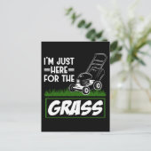 草刈り用芝気におもしろい刈機 ポストカード (スタンド正面)