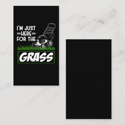 草刈り用芝気におもしろい刈機 名刺 (正面/裏面)