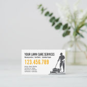 草刈り芝刈りガーデ気にンニング造園 名刺 (スタンド正面)