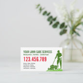草刈り芝刈りガーデ気にンニング造園 名刺 (スタンド正面)