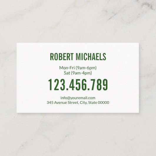 草刈り芝刈りガーデ気にンニング造園 名刺 (裏面)