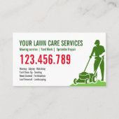 草刈り芝刈りガーデ気にンニング造園 名刺 (正面)