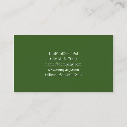 草刈り芝刈機造園 名刺 (裏面)