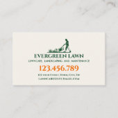 草刈り芝生気に草造園サービスグリーン 名刺 (正面)