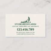 草刈り芝生気に草造園サービスグリーン 名刺 (正面)