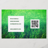 草刈り芝生気に チラシ (裏面)