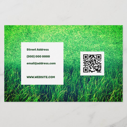 草刈り芝生気に チラシ (裏面)