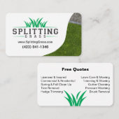 草刈り芝生気に 名刺 (正面/裏面)