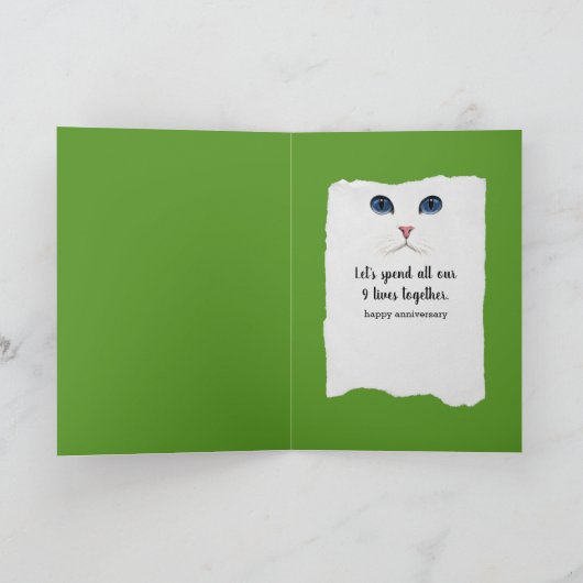 草創期の子猫 カード (内部)