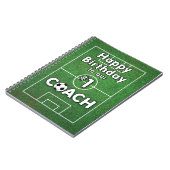 草原と誕生日を持つサッカーコーチ ノートブック (左側)