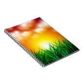 草原に広がる美しい日の出 ノートブック (右側)