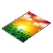 草原に広がる美しい日の出 ノートブック (左側)