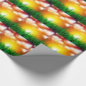 草原に広がる美しい日の出 ラッピングペーパー (角)