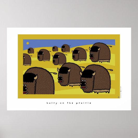草原に毛深い ポスター (正面)