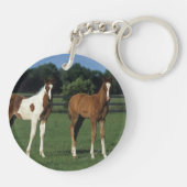 草原に立つアラブのキツネ キーホルダー (裏面)