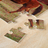 草原に茶色の馬 ジグソーパズル (側面)