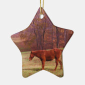 草原に茶色の馬 セラミックオーナメント (左)