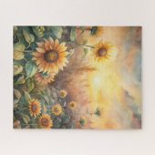 草原のひまわり ジグソーパズル (横)