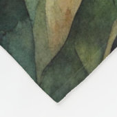 草原のひまわり フリースブランケット (角)